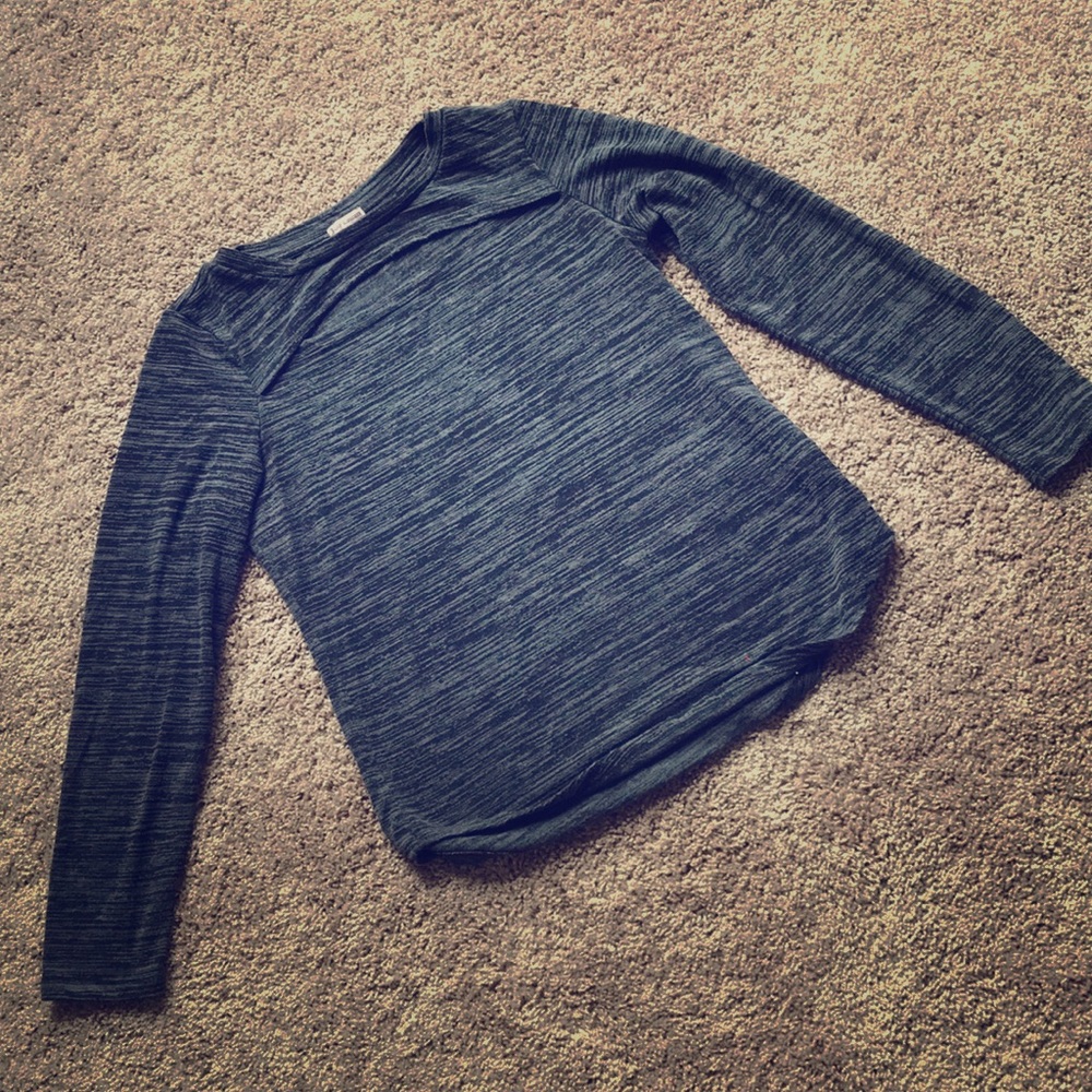 Chest cutout sweater
